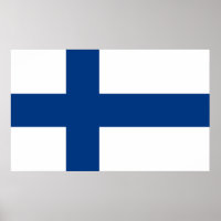 Drapeau de la Finlande Croix Bleue Suomi