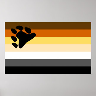 Poster Drapeau de la Fraternité des ours gays