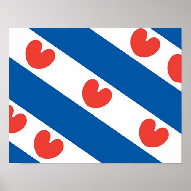 Poster Drapeau de la Frise (Devant)