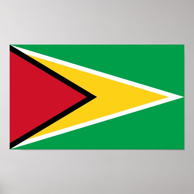 Poster Drapeau de la Guyane (Devant)