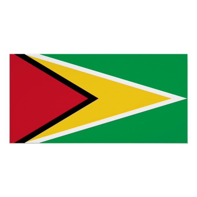 Poster Drapeau de la Guyane (Devant)