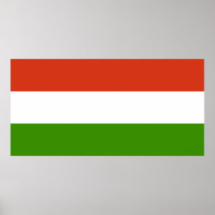 Poster Drapeau de la Hongrie