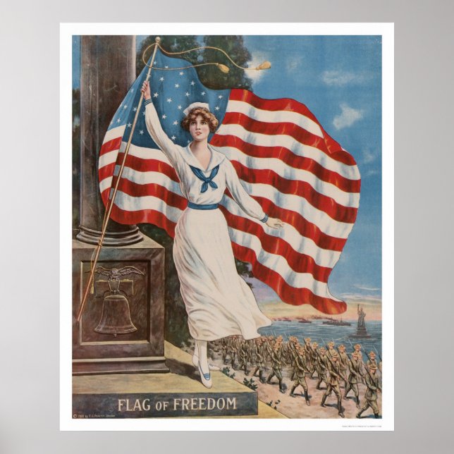 Poster Drapeau de la liberté (Devant)
