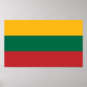 Poster Drapeau de la Lituanie