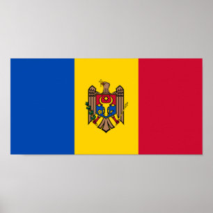 Poster Drapeau de la Moldavie