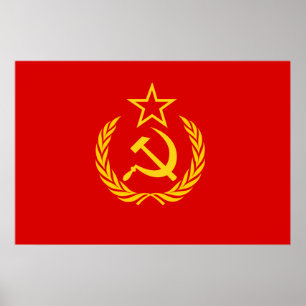 Poster Drapeau de la nouvelle URSS, République