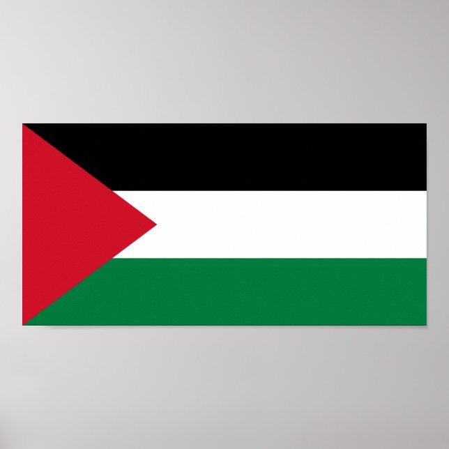 Poster Drapeau de la Palestine (Devant)