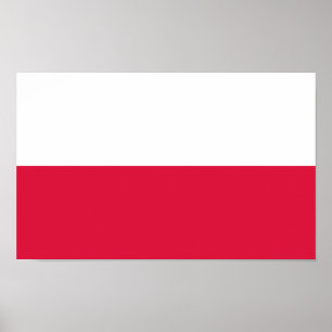 Poster Drapeau de la Pologne