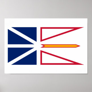Poster Drapeau de la province de Terre-Neuve-et-Labrador