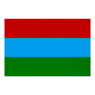 Poster Drapeau de la République de Carélie