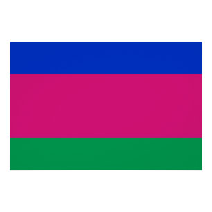 Poster Drapeau de la République populaire du Kuban