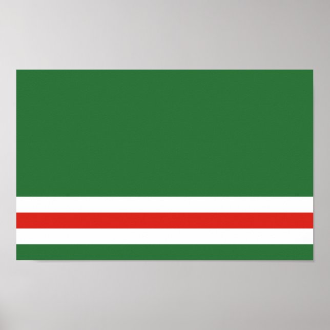 Poster Drapeau de la République tchétchène d'Ichkeria (Devant)