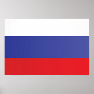 Poster Drapeau de la Russie