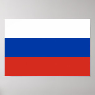 Poster Drapeau de la Russie