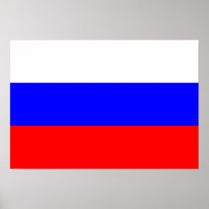 Poster Drapeau de la Russie