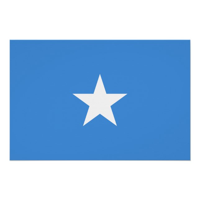 Poster Drapeau de la Somalie (Devant)