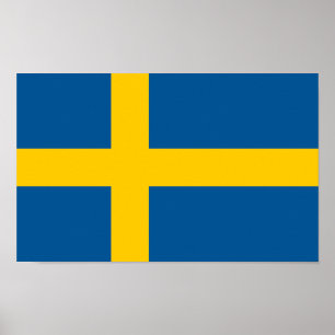 Poster Drapeau de la Suède