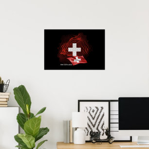 Poster Drapeau de la Suisse