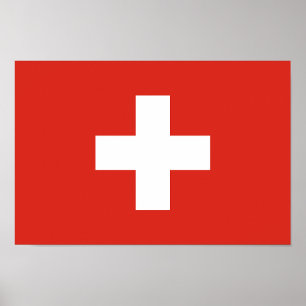 Poster Drapeau de la Suisse