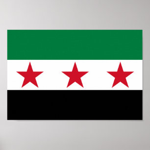 Poster Drapeau de la Syrie