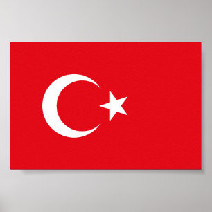 Poster Drapeau de la Turquie