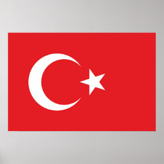 Poster Drapeau de la Turquie