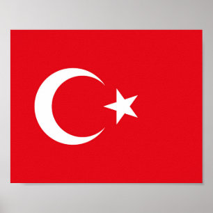 Poster Drapeau de la Turquie