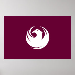 Poster Drapeau de la ville de Phoenix (Arizona)