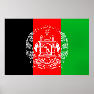 Poster Drapeau de l'Afghanistan