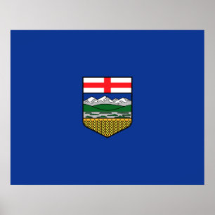 Poster Drapeau de l'Alberta
