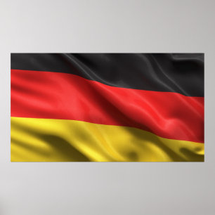 Poster Drapeau de l'Allemagne
