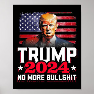 Poster Drapeau de l'Amérique 2024 non plus Bull