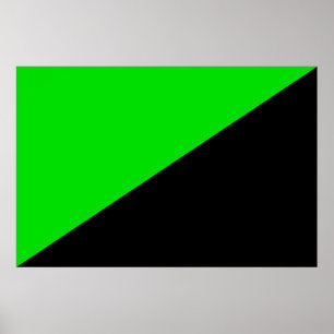 Poster Drapeau de l'anarchisme vert