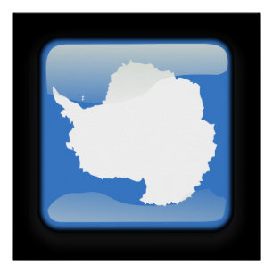 Poster Drapeau de l'Antarctique