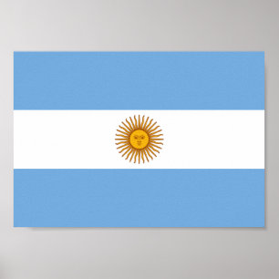 Poster Drapeau de l'Argentine