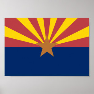 Poster Drapeau de l'Arizona