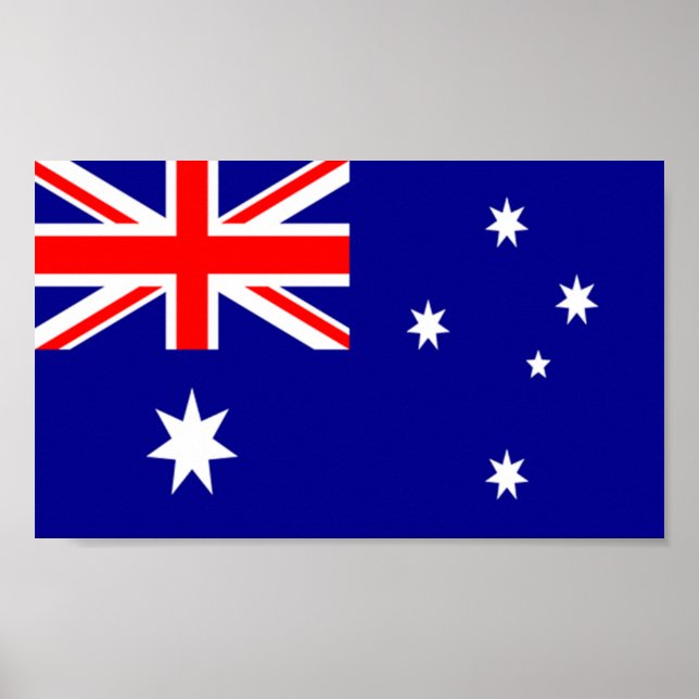 Poster Drapeau de l'Australie (Devant)