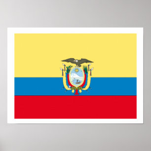 Poster Drapeau de l'Équateur