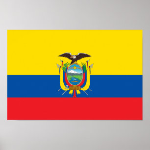 Poster Drapeau de l'Équateur
