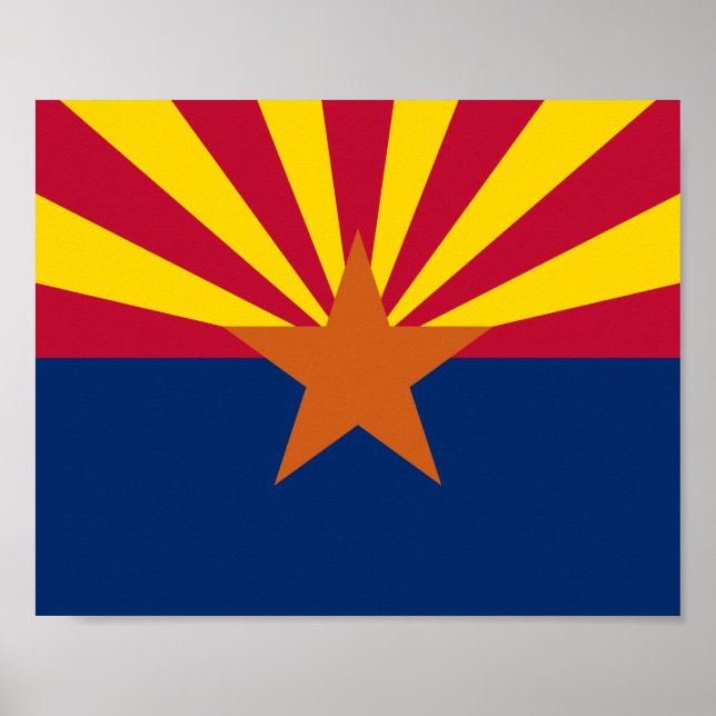 Poster Drapeau de l'État d'Arizona (Devant)