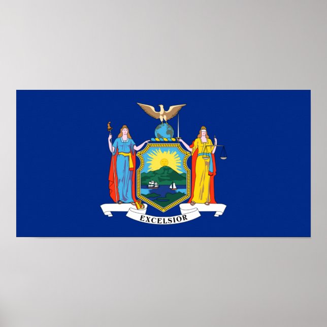 Poster Drapeau de l'État de New York (Devant)