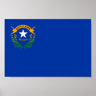 Poster Drapeau de l'État du Nevada