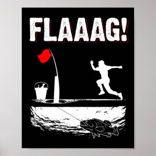 Poster Drapeau de levage pour pêche sur glace pour drapea