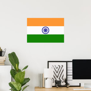 Poster Drapeau de l'Inde