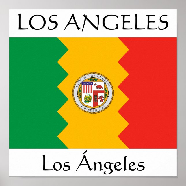 Poster Drapeau de Los Angeles (Devant)
