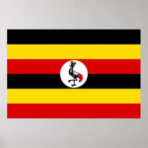 Poster Drapeau de l'Ouganda