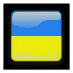 Poster Drapeau de l'Ukraine