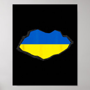 Poster Drapeau de l'Ukraine 1 