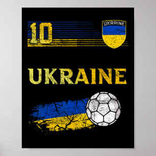 Poster Drapeau de l'Ukraine Amoureux de la fierté ukraini