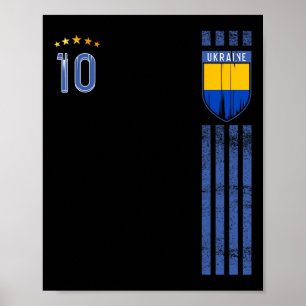 Poster Drapeau de l'Ukraine Amoureux de la fierté ukraini